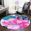 1pc KPop Demon Hunters SAJA BOYS2 Print Round Carpet Chair Round Carpet Suitable for Bedroom Living Room Home Decorative Carpet