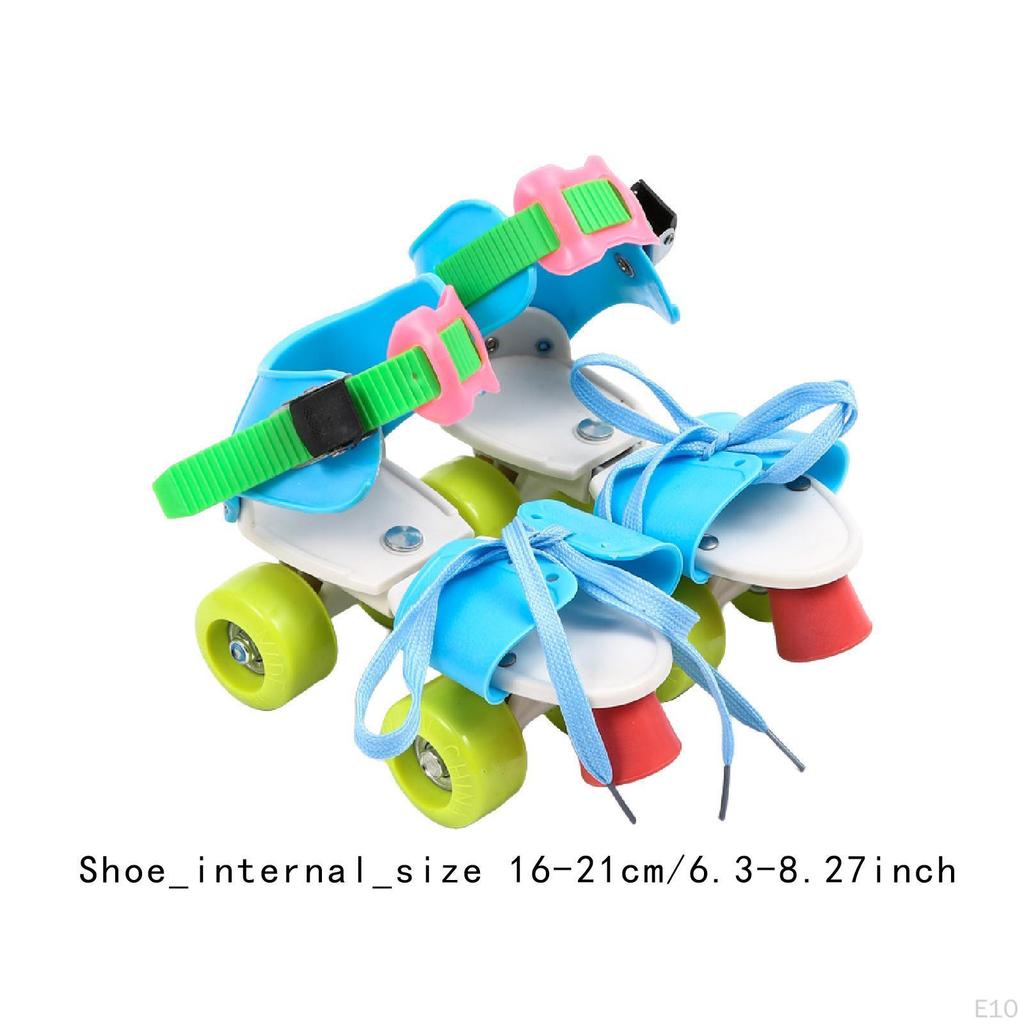 Dětské kolečkové brusle, dvouradové, lehké a pohodlné, čtyřkolečkové chrániče pro děti,