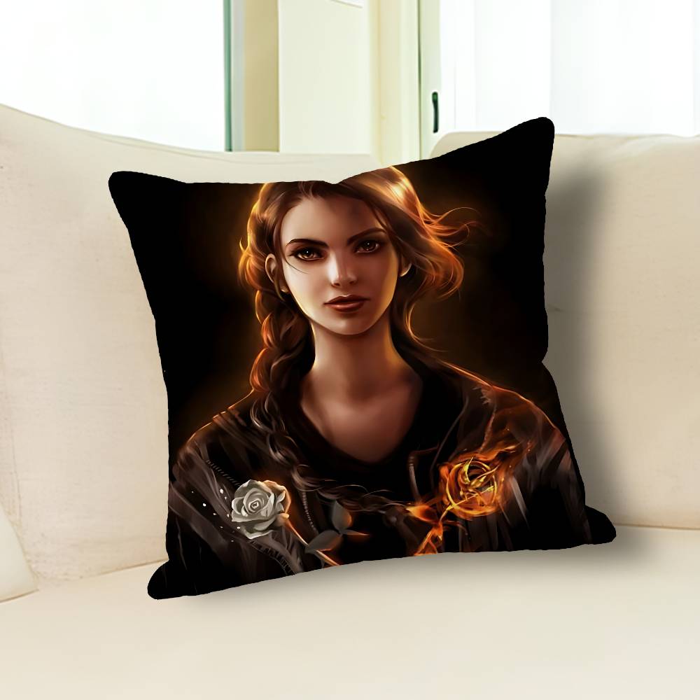 The H-Hunger G-Games-S Various Sizes Square Pillow Case For Car Home Bedchamber Decor Custom Valentine gift