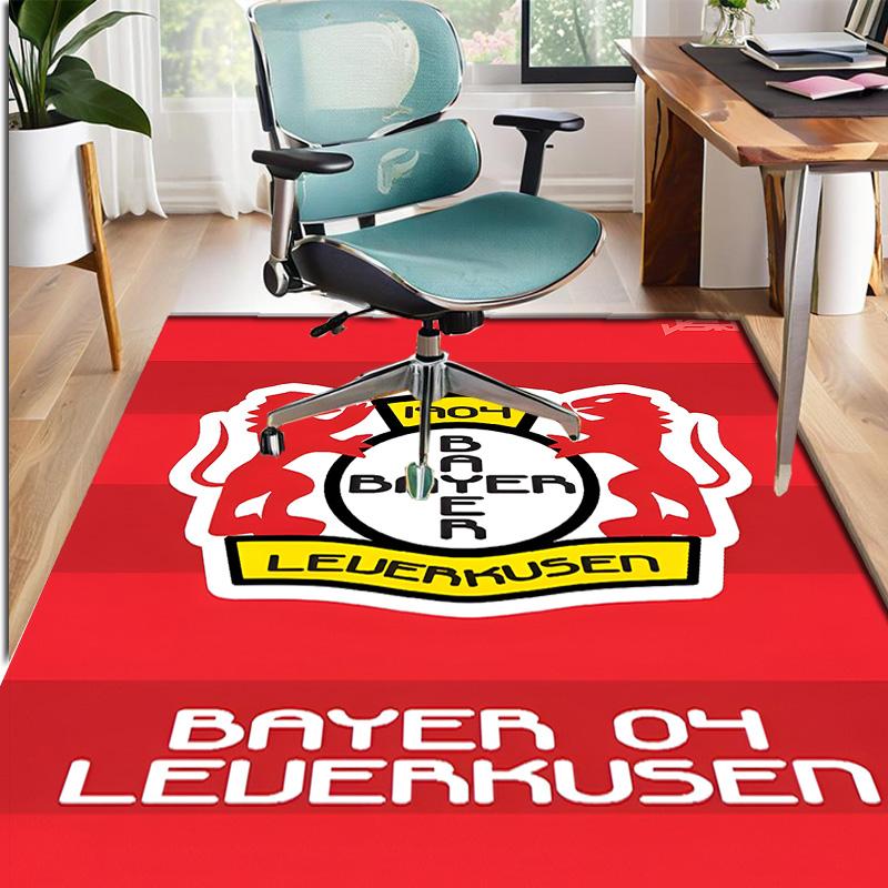 Bayer 04 Leverkusen Muster Teppich, Indoor/Outdoor Matte, für Picknick, Spielzimmer, Schlafzimmer, Büro, Wohnzimmer, Heimdeko Teppich, Geburtstagsgeschenk