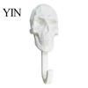 Stabiler PLA Totenkopf Hänger Wandhaken, 3D Gedruckter Gotischer Dekorativer Klebe Haken Halter für Schlüssel, Schwerlast Hakenhalter, Montierter Aufbewahrungs Organizer für Zuhause Schlafzimmer