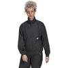 adidas Solid Color Zip Long Sleeve Sports Jacket Women Jackets Black HG4359