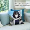 Cool Iiguro Obanai Pillow Case Cushion Cover Soft Cute Throw Pillow Case For Car Sofa Pillowcase Polyester With Zipper