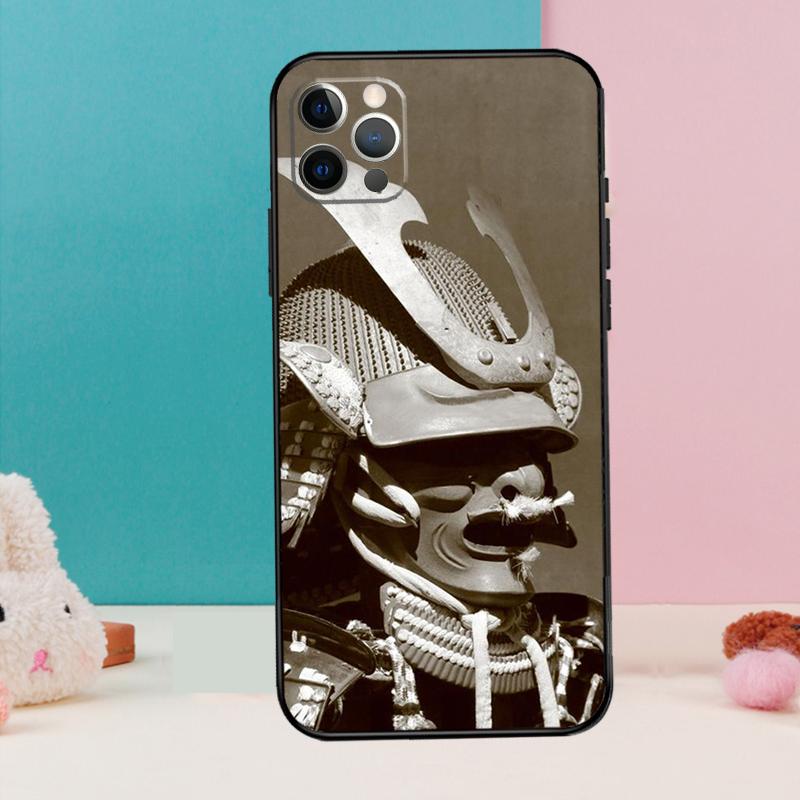 Japanese Samurai Phone Case For iPhone 17 Air 16 15 14 12 11 13 Pro Max 12 13 mini 15 16 Plus 16e Cover Coque