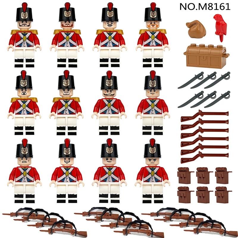 

Пиратский Королевский флот Линейная пехота Фигурки Солдаты Униформа Конструктор Игрушки Мальчики Дети