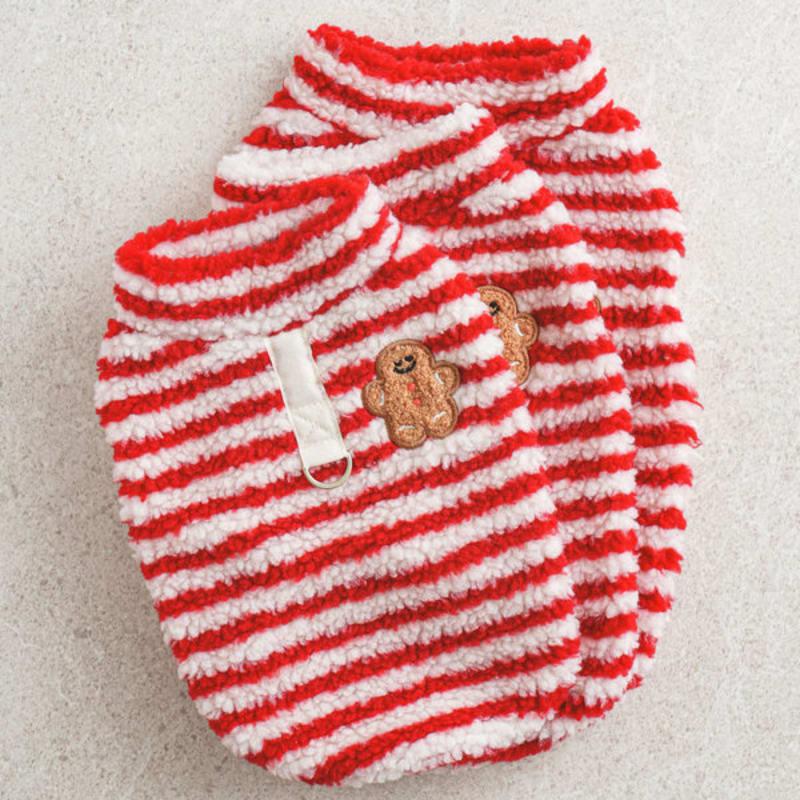 [Animal de companie] Vestă cu dungi Pogle M Roșu