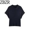 Za New Fall Women's Clothing 2025 Fashion Wind Export Fashion Slim Looking Rib Vest Sweater 6771113