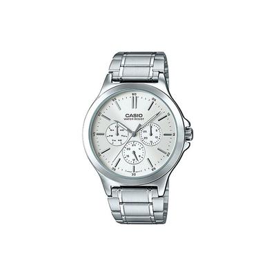 Standard Series Waterproof Quartz Movement Stainless Steel Strap Watch Men Watches Silver MTP-V300D-7A