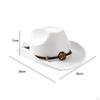 Casual Cowboy Hat Props Big Brims Sun Hats Costume Fancy Dress Cosplay for Play Women Men Travel