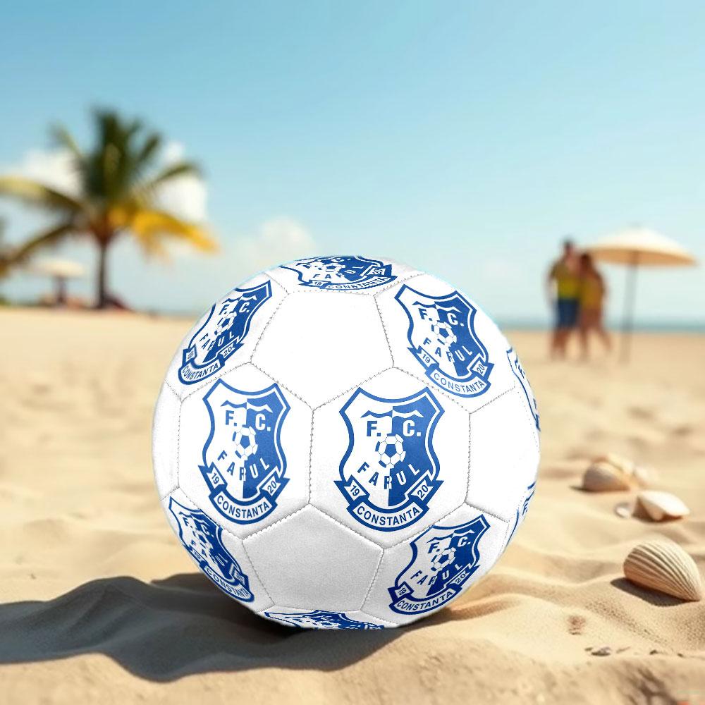Farul FC Size 5 Soccer Ball, Machine-Stitched PVC, Durable & High Bounce, All Ages Fit, fan merchandise, matches & outdoor use.