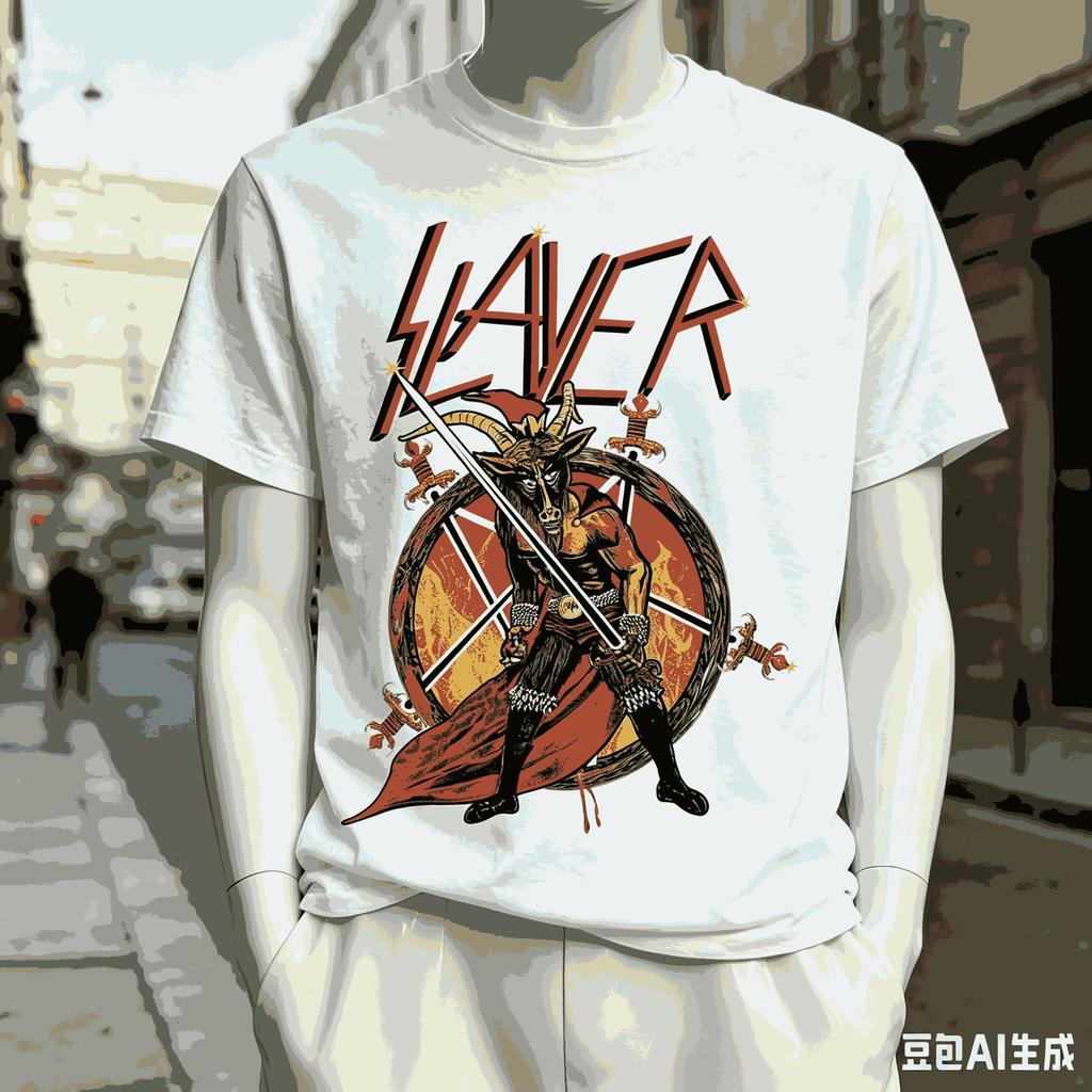 Slayer For Fan Gift Tshirt Unisex Unisex Harajuku Oversized Unisex Short Sleeve Streetwear High Quality Couples Classic Comfortable