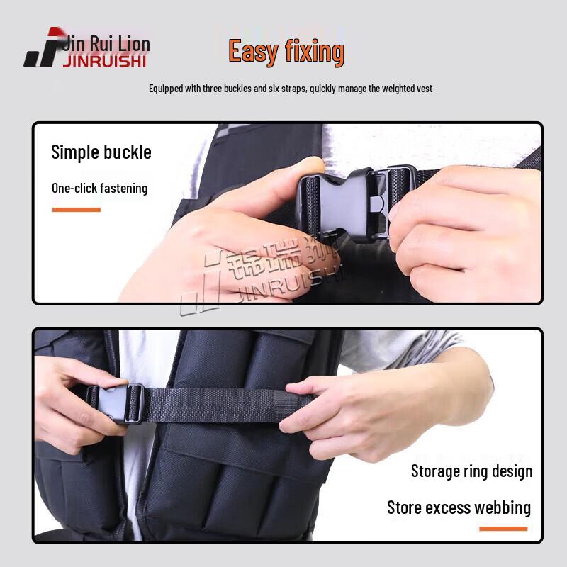 Jinruishi 10KG Adjustable Weighted Vest