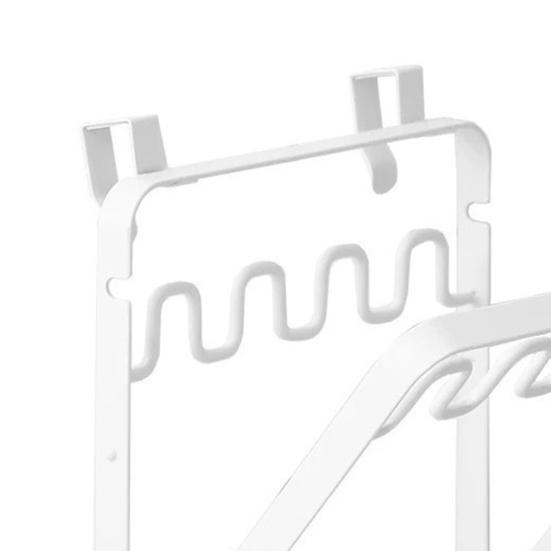 Foldable Trash Rack Garbage Bag Holder Strong Load-bearing Simple Installation Over-Cabinet Door Trash Bag Rack