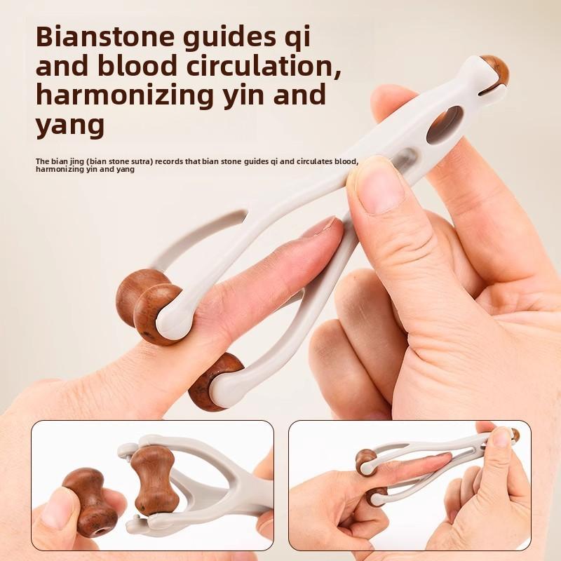 Roller Clamp Hand Joint Meridian Dredging and Thinning Finger Massager