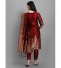 Women's Designer Party Wear Top Tunic Cotton Silk Kurti Pant Dupatta Set Salwar Kameez