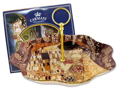 Decorative Plate Gustav Klimt The Kiss Porcelain Art For Home