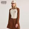 Teenie Weenie Women's Color-Block Raglan Long Sleeve T-Shirt