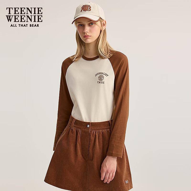 Teenie Weenie Women's Color-Block Raglan Long Sleeve T-Shirt
