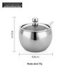 Stainless Steel Spice Jar - 304 Salt & Sugar Container for Kitchen Essentials