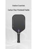 HTPICK Carbon Fiber Frosted Pickleball Racket - Professional Competition Level T700 for Outdoor Sports