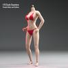 1/6 Scale Female Body Clothes, Underwear, Pants, Swimsuit, Bikini, Leggings, Bra, Bark, for 12-inch Action Leggings Body Doll (Red)