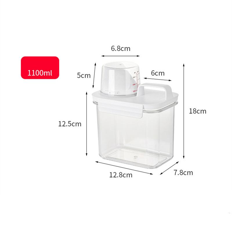 Sealed Transparent Food Storage Box Tank Rice Bucket Container Kitchen Dry Goods Organizer Grains Dispenser Jar for Bulk Cereals
