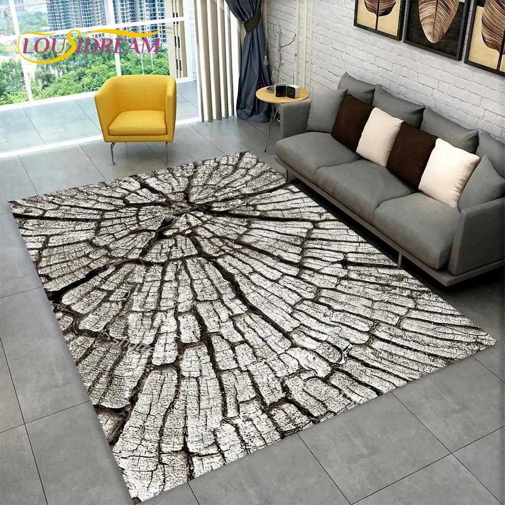 3D HD Wood Grain Retro Area Rug Large,Carpet Rug for Home Living Room Kids Bedroom Sofa Doormat Decor,Kitchen Non-slip Floor Mat