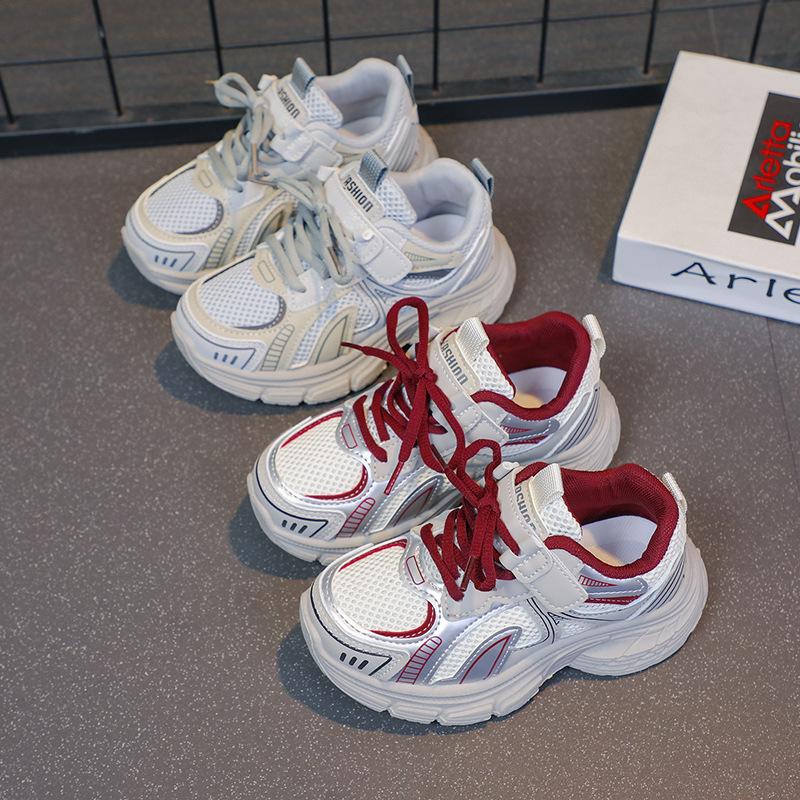 Classmates Boys Lightweight Girls Dad Shoes Spring New Versatile Running Shoes Fashion Korean Edition Breathable Sports 2025