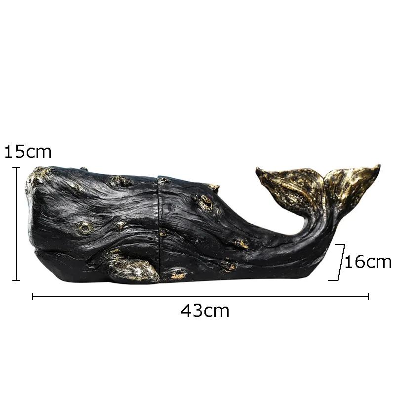 

Gold Plated Whale Bookends Library Bookshelf Resin Crafts Ornaments Whale Sculpture Desk Decoration Room Aesthetics Decor