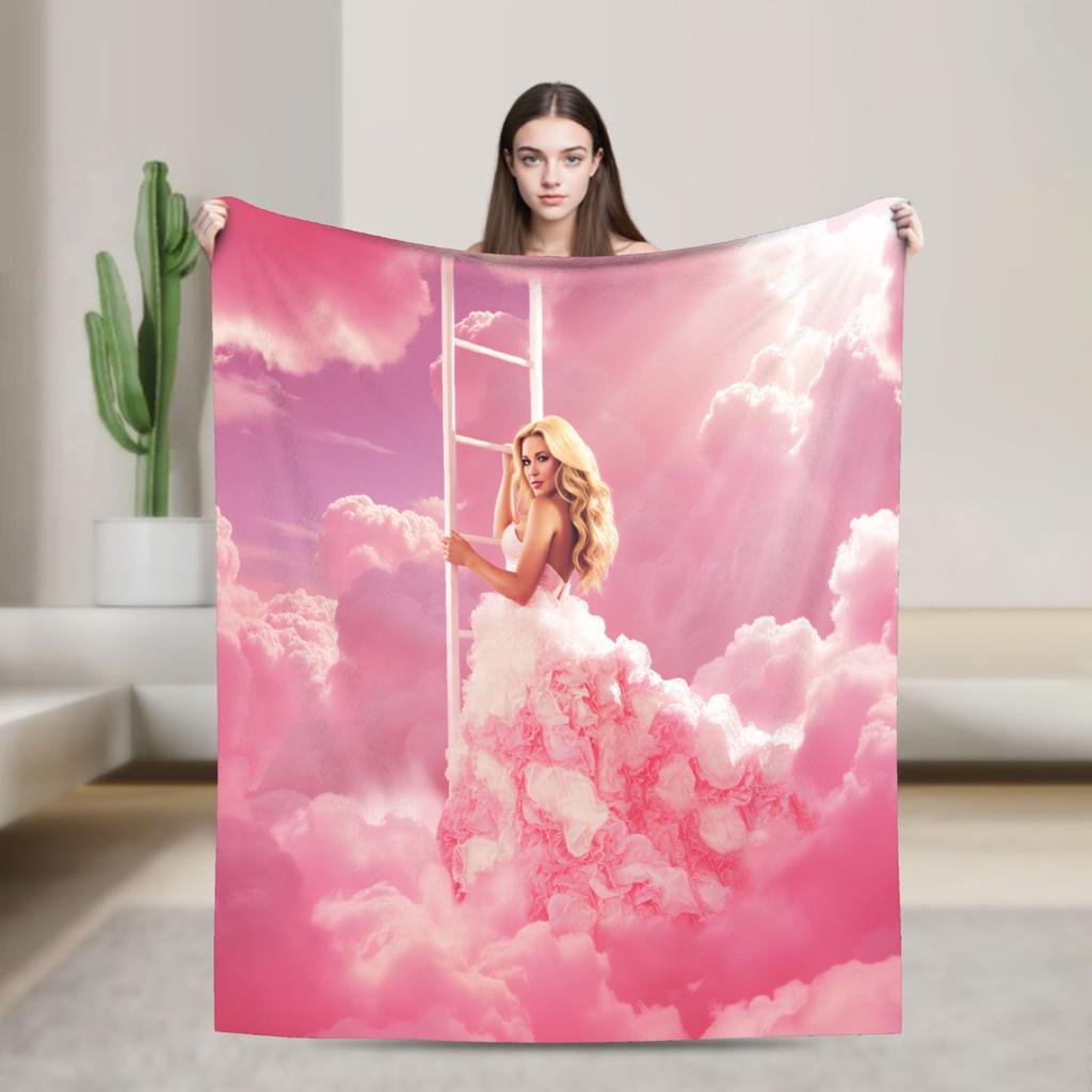 Megan Moroney Singer Cloud 9 Album Comfortable Blanket Pattern Throw Blanket Living Room Flannel Bedspread Sofa Bed Cover