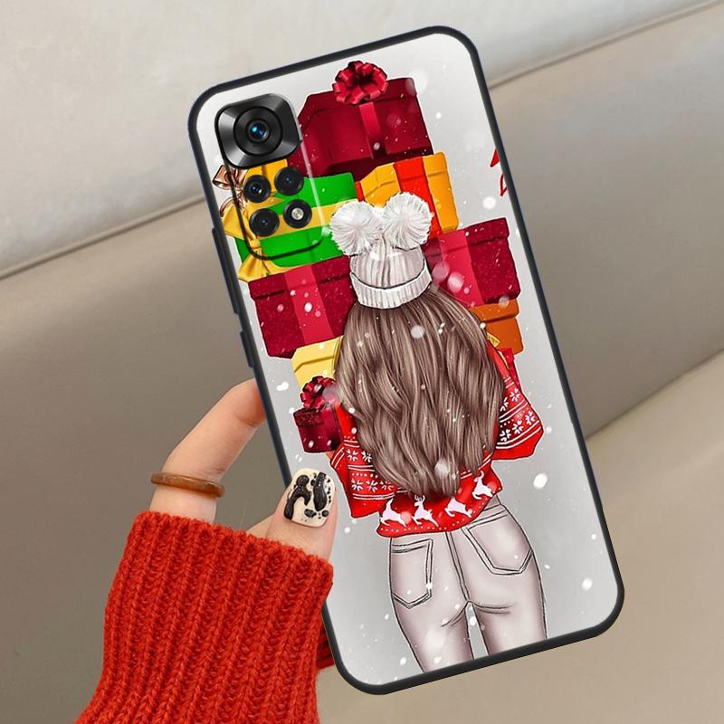 

Модная Девушка С Рождеством Чехол Для Xiaomi Redmi Note 13 12 11 10 14 15 Pro Plus Чехол Для Redmi 15C 14C 10C 12C 13C 15 Redmi 15C 5G