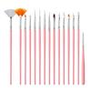 Nail Art Brush Set: 15-Piece Beginner Dotting & Painting Tools for Gel Polish