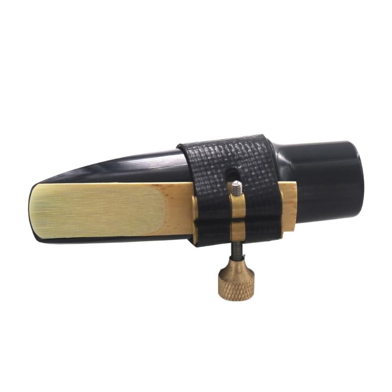 Saxophone Clip Leather Ligature Single Screw Fastener Clip Mouthpiece Ligature