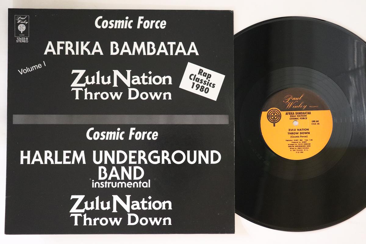 12-дюймовая пластинка AFRIKA BAMBAATAA ZULU NATION COSM Zulu Nation Throw Down 12X338 Paul Winley Rec 1980 US Rap HipHopRB Б/у