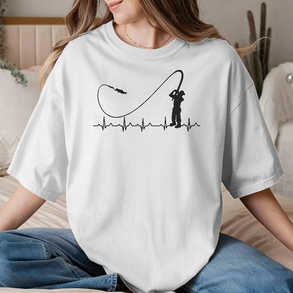 Fishing is Calling Unisex Unisexs T Shirt FisherUnisex Fish Creative Tee Shirt Crew Neck TShirts Cotton Plus Size Clothes