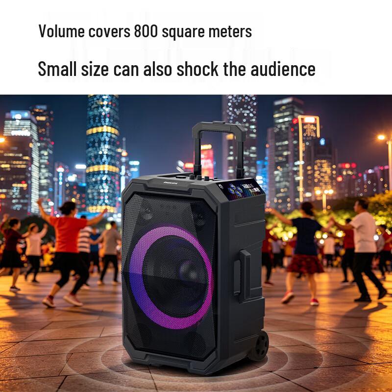 Philips SD617T 10-inch Portable Karaoke Trolley Speaker (CN version)