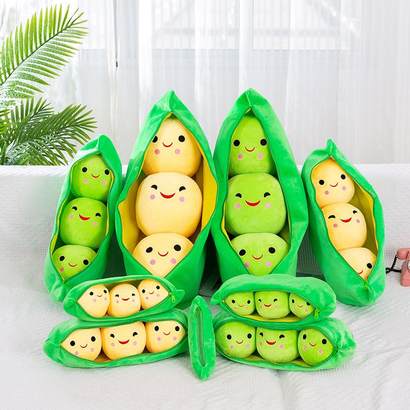Pea pod plush toy creative expression Dutch bean doll large lady sleeping pillow
