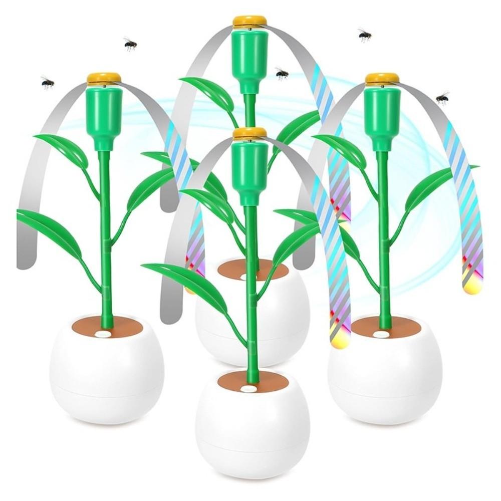 Portable Desktop Fly Fan Flower Pot Foldable Fly Repellent Fan Soundless Multi-Functional Insect Repellent Fan Fishing