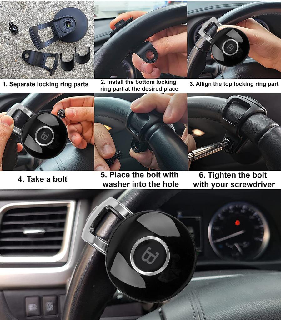 Popular International Brand FOURING BLACK Label Steering Steering Wheel Steering Wheel Swivel Steering Wheel Clamp Knob, Spinner, Knob, [Used]