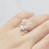 Sika Deer Ring: European & American Christmas Two-Tone Rose Gold-Plated Copper Hand Accessory