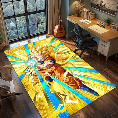 Dragon Ball Goku Anime Koberec Velký Koberec Protiskluzová Omyvatelná Podložka do Domácnosti Herní Místnost Ložnice Domácí Dekorace -QJY
