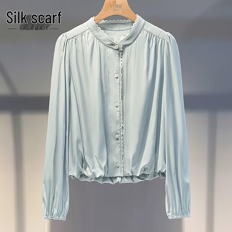 Sisbeisure Women s Lace Trim Blouse M