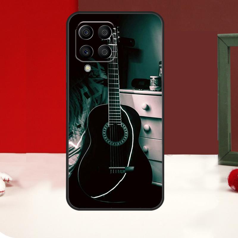 Vintage Music Guitars Case For Samsung Galaxy M55 M35 M15 M56 M36 M16 M31 M21 M13 M33 M53 M12 M32 M52 M14 M34 M54