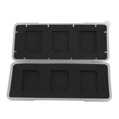 Atmiņas karšu uzglabāšanas maciņš Triecienizturīgs Ūdensizturīgs Ideāli piemērots 6 sloti Pārnēsājama atmiņas karte