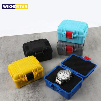 PP Toolbox Malý úložný kufřík Kufřík na drobné díly Přenosný Ochranný box na hodinky Odolný proti vlhkosti Nářadí s bavlnou