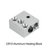 3D Printer Parts Aluminum Brass Plated Copper CR10 Heated Block Bi-Metal Throat Kit for Ender 3 CR10 Extruder Hotend Kit Parts