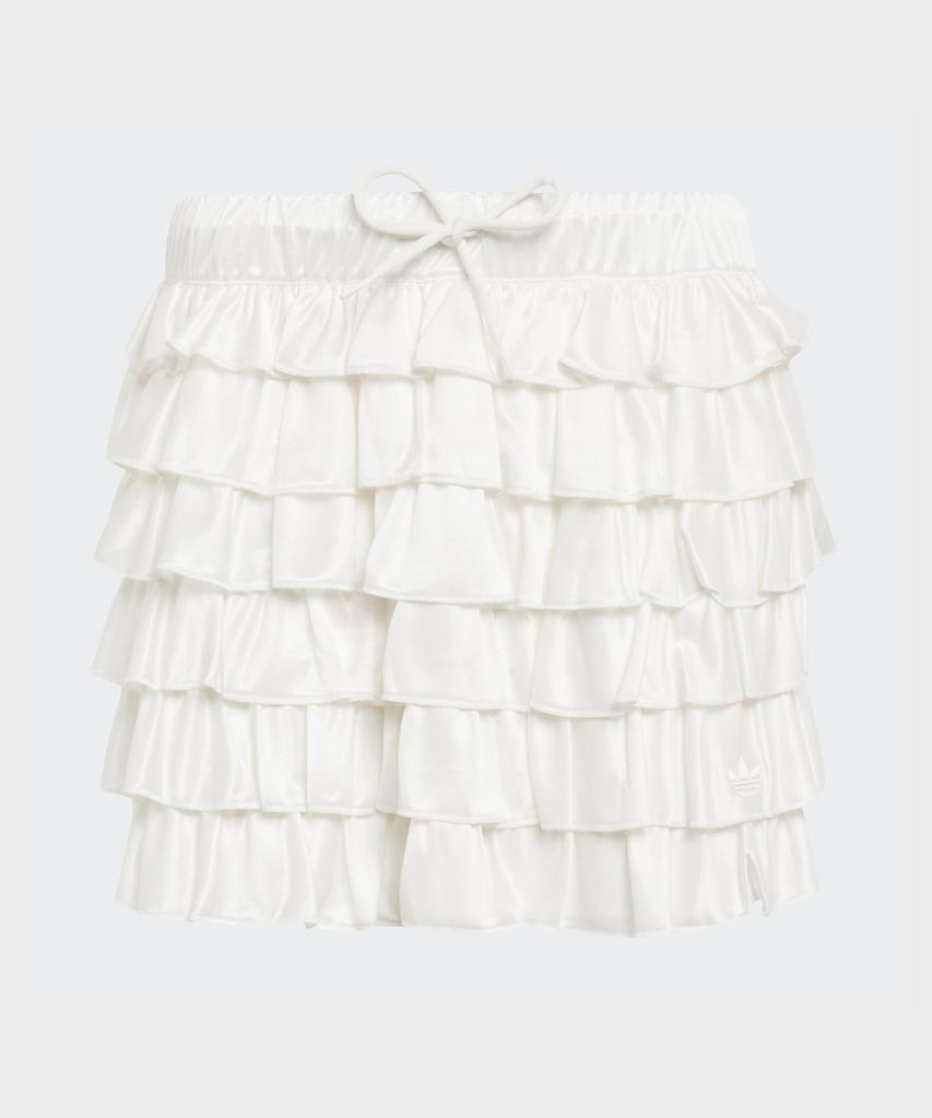 ADIDAS Lace Ruffle Mini Skirt - White / Kc6425