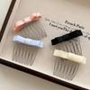 Ribbon Bowknot Hair Comb for Girl Hairpin Comb Hairclip Barrettes for Women Side Bangs Sweet Hair Styling Tool
