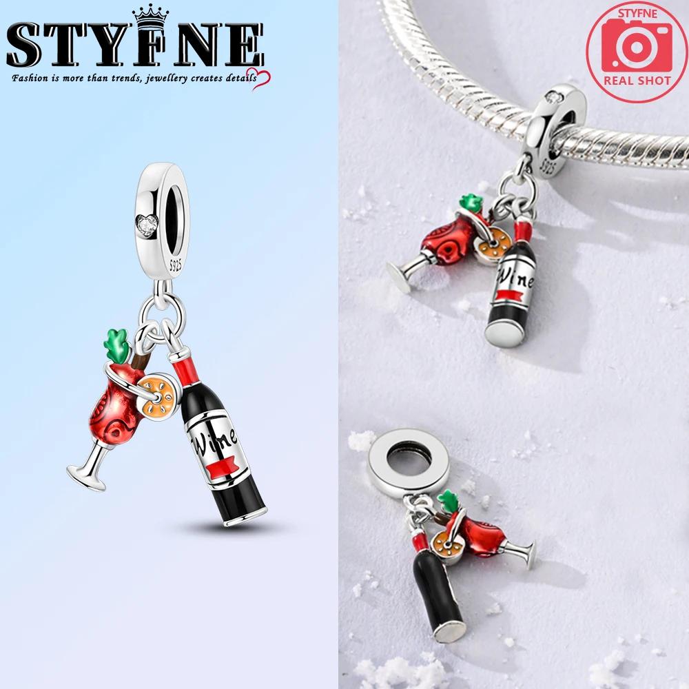 Copper Cocktail Cup Pendant Beer Party Dangle Charm Bead Charms Bead Charms for Do It Yourself Bracelets Birthday Gift for Girls