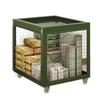 Jingruida Military Green Mobile Wire Mesh Storage Pallet